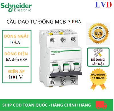 Aptomat MCB 3 pha Schneider
